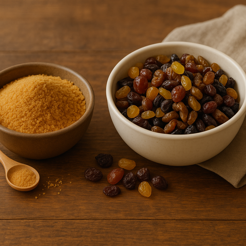 Coconut Sugar and Raisins