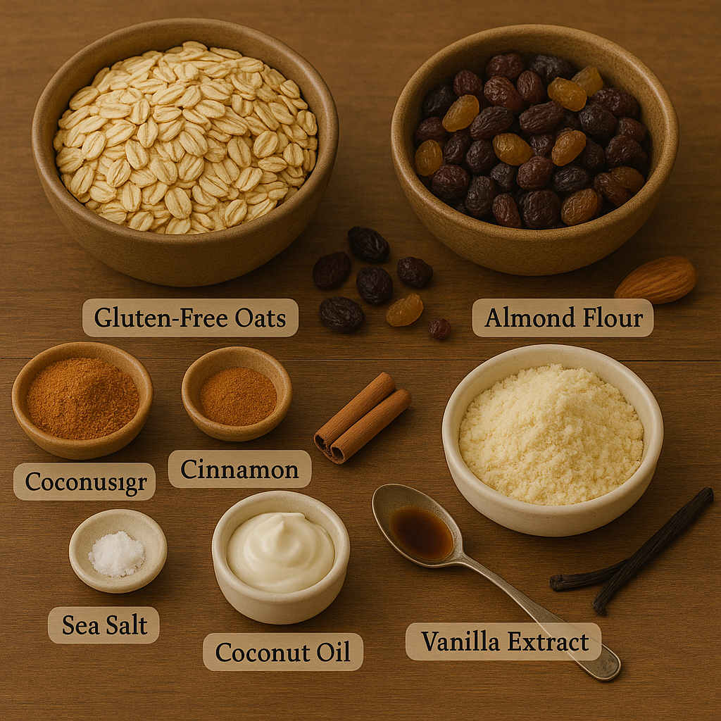 All The Pure Ingredients of The Gluten Free Cookies